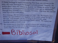 Letter from Acampada Sol Library