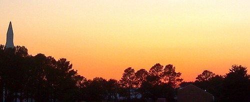Sunset at 'Rocket Park' (NASA, Marshall, 11/08/11)