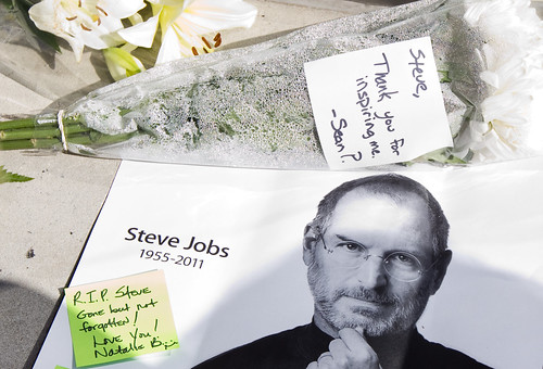Steve Jobs Tribute, Michigan Avenue Apple Store