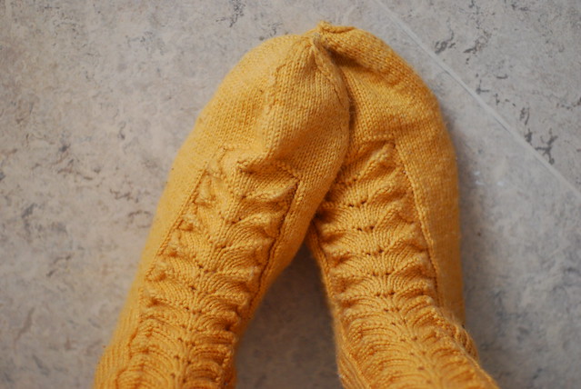 yellow warm socks