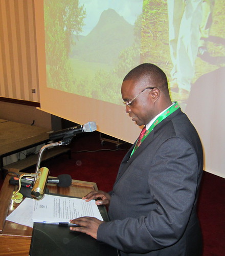 The Minister of Agriculture, Norbert Kantitima