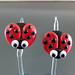 Earring pair : Ladybug