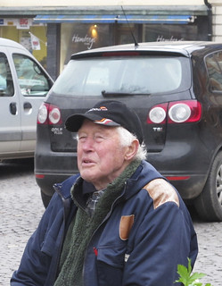 Elderly_man Sitting in the Car Parking side