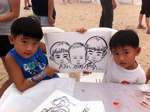 caricature live sketching for LGT Family Day - 6
