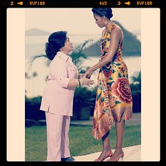 CAPTION ME: When Rosmah met Michelle.