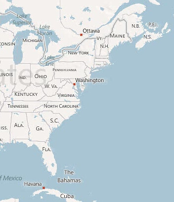 East coast US states by trudeau