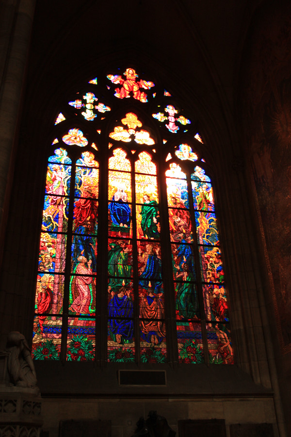 window in St. Vitus Cathedral