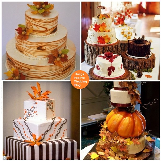 These fall wedding cakes definitely showcase the beauty of fall palettes