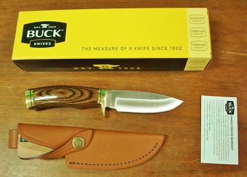 Buck Vanguard Wood Handle 8.5" Overall Fixed Blade