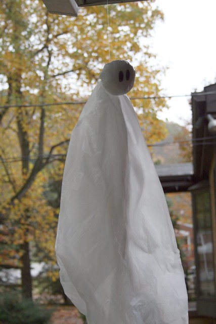 Garbage bag ghost