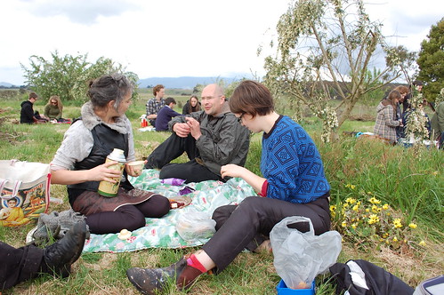 picnic at Taranaki farm
