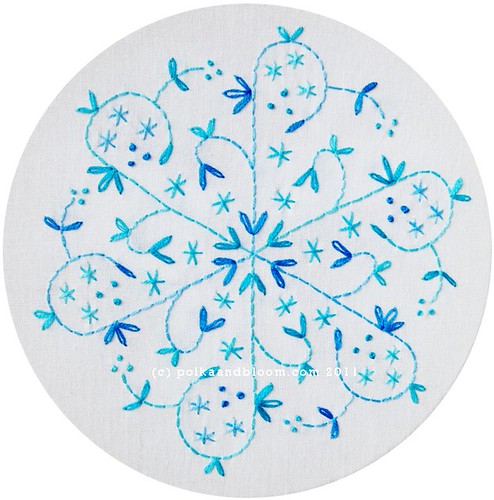 2011 Snowflakes - Aqua