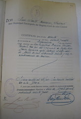 Acta de defunción del Teniente Antonio Herrera Corpas, fusilado el 10 de agosto de 1936, en La Línea