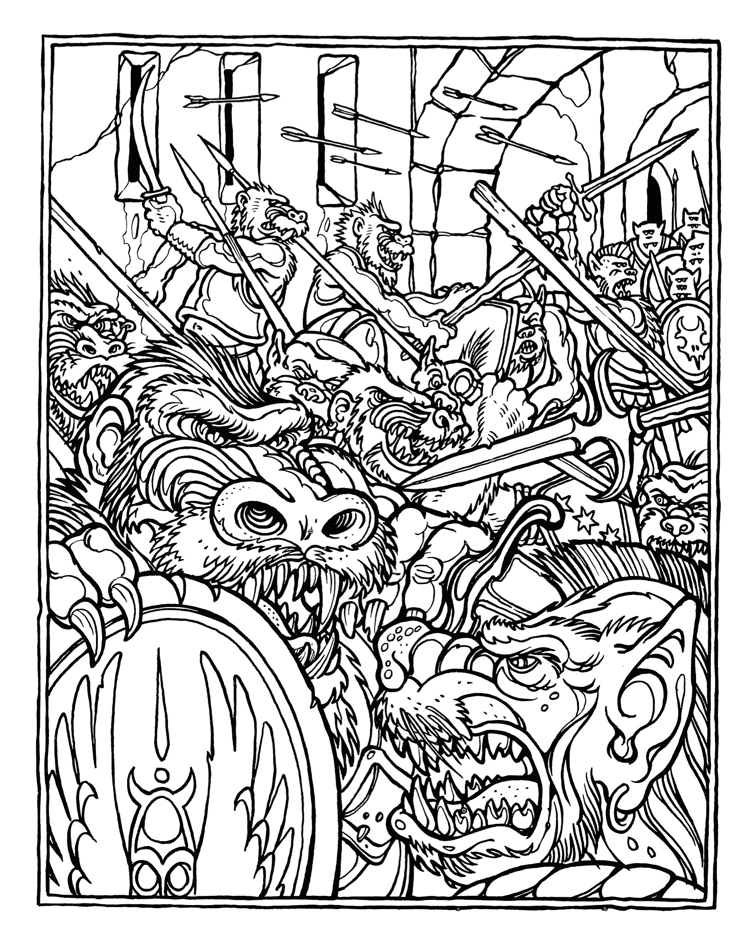 dungeons and dragons coloring pages - photo #8