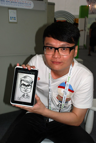 digital caricature live sketching on HTC Flyer for HTC Weekend - Day 2 - 38