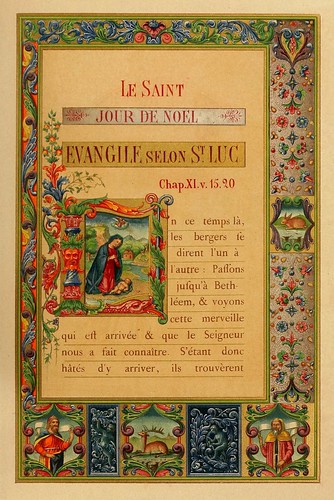 008-El santo dia de Navidad-Evangelio pagina 1-Les évangiles des dimanches et fêtes de l'année –Vol 1- 1864- Leon Curmer
