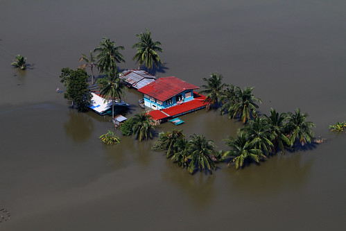 無料写真素材|社会・環境|災害|洪水|風景タイ