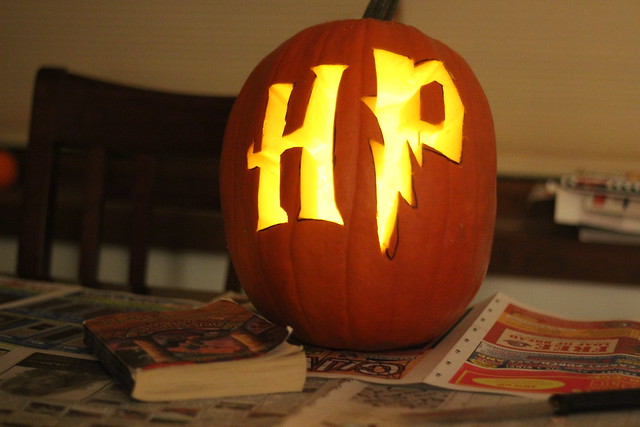 Our Harry Potter pumpkin
