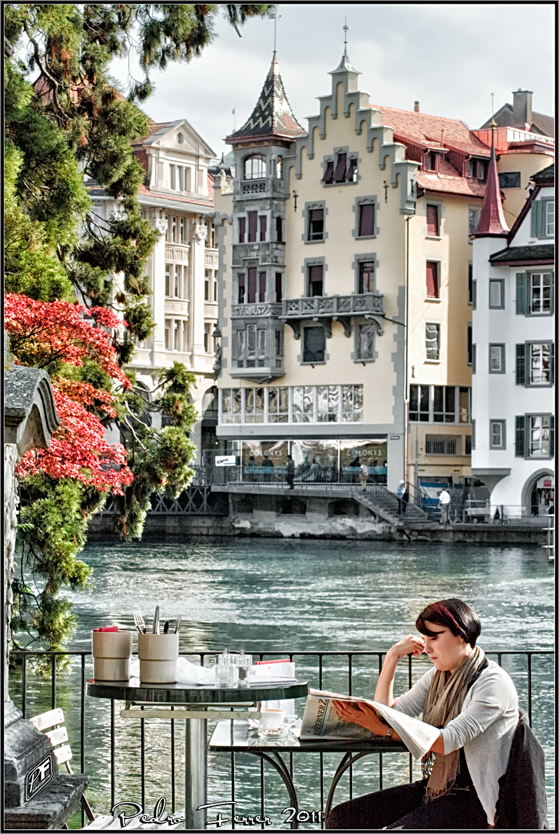 Switzerland -  Cofee break in Luzern