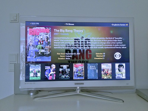 Plex Mediacenter App auf dem Samsung TV