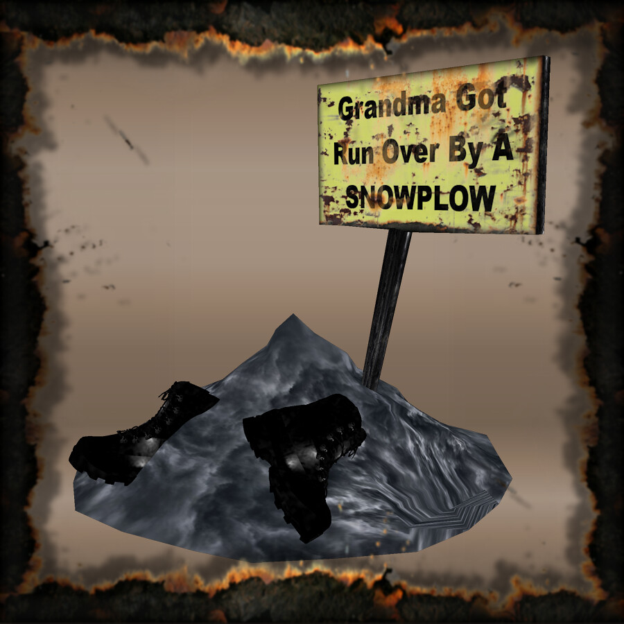 Grandma Snowplow Sign
