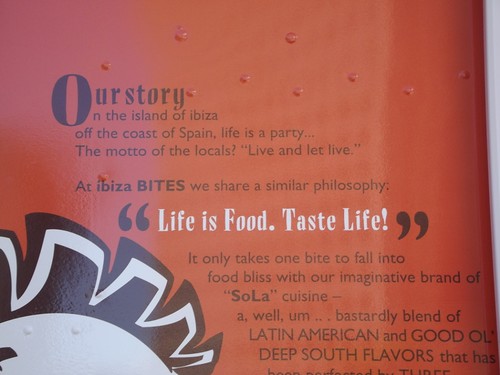Life is Food. Taste Life. Ibiza Bites