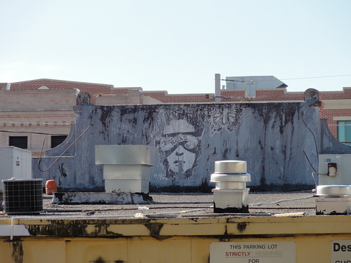 Rooftop street art