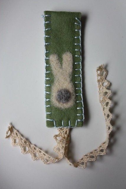 felted bookmark