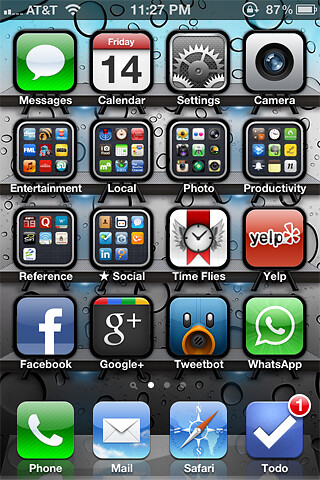 iPhone 4S Home Screen
