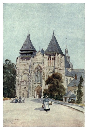 026-Nôtre Dame de la Coûture en Le Mans-Cathedral cities of France 1908- Herbert Menzies Marshall