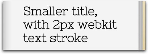 2px webkit text stroke