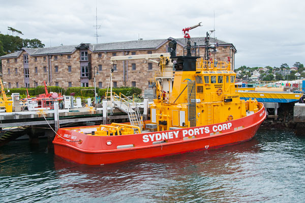 Sydney Ports’ fire-fighting tug Shirley Smith,
