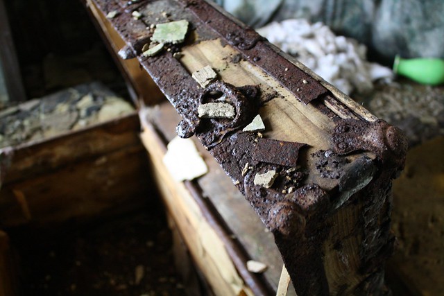 This old empty wooden chest was a treasure in itself.