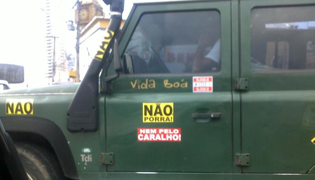 A agressiva campanha do Não em Belém. Foto: Kleber Serique