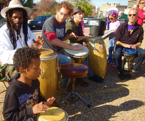 Shreveport Community Drum Circle / Maker's Fair / Shreveport / Nov '11 by trudeau
