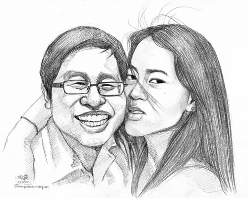 couple portraits in pencil 20082011