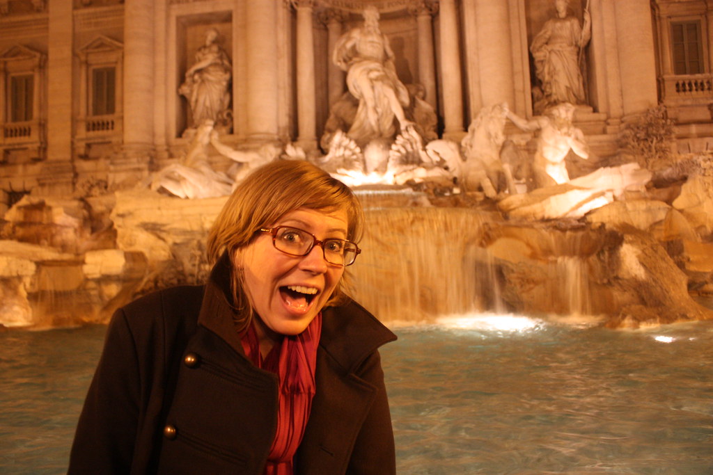 Me at the Fontana di Trevi