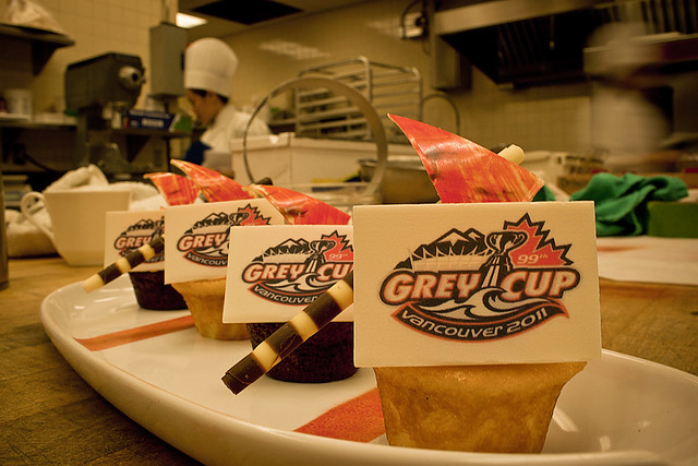 Grey Cup Cupcakes from the Pan Pacific Vancouver