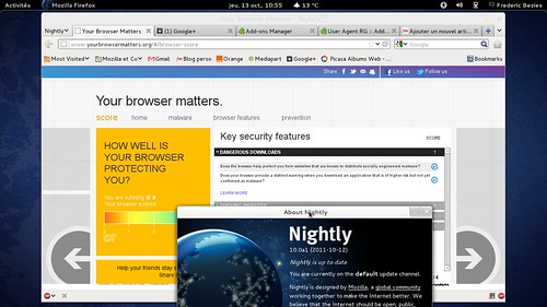IE9 ou Mozilla Firefox 10.0 pré alpha ?
