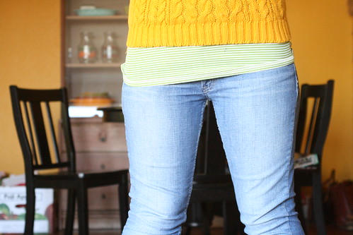 mustard cable knit sweater.
