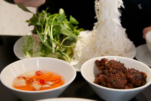 Vermicelli noodles with hanoi style pork