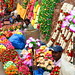 Streetside sales of colorful pooja gear