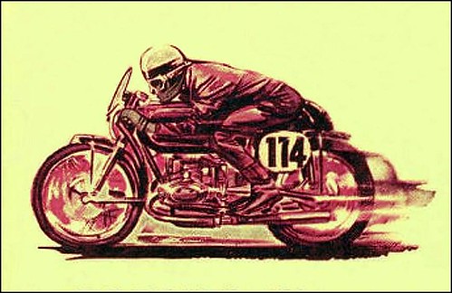 1950's BMW Race Graphic by bullittmcqueen
