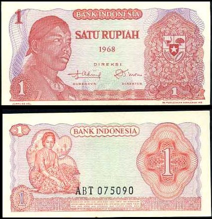 1 Rupia Indonézia 1968, Pick 102
