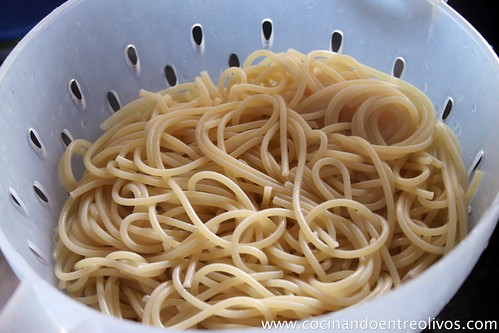 Spaghetti carbonara de setas sin lactosa (7)