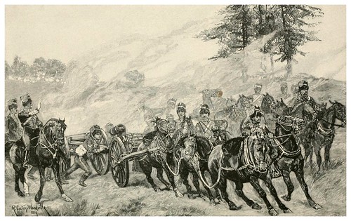 018-Ejercicios de practica de la artilleria real inglesa a caballo-The Armies of to-day.. (1892)-varios autores