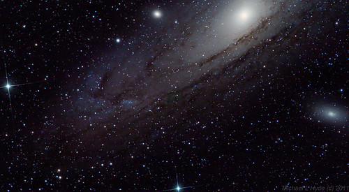 Close-up M31 5 hours re-processed by Mick Hyde