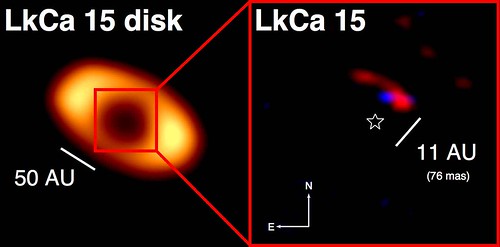 The transitional disk around the star LkCa 15