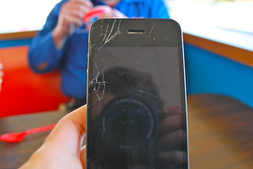 Trey's iPhone Cracked Screen
