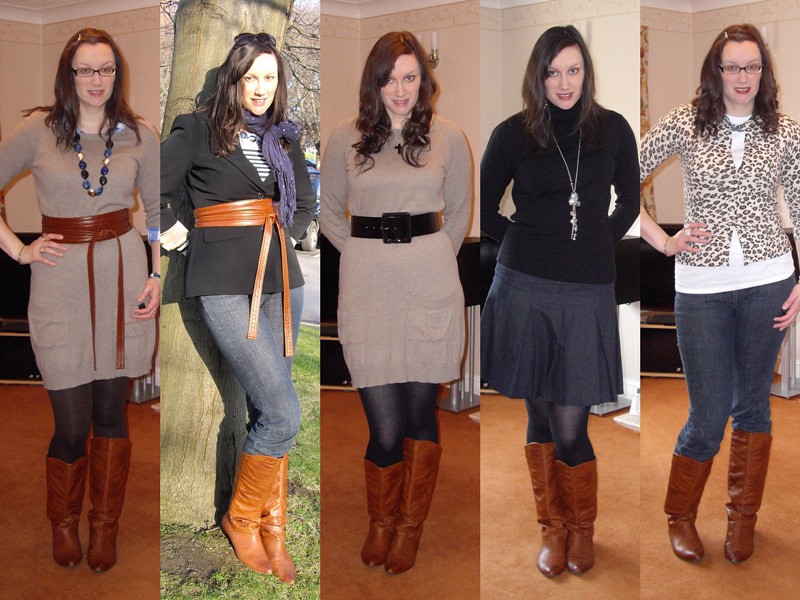 Tan boots collage 2